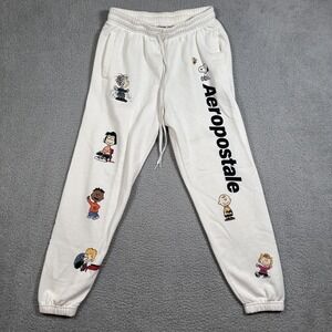 Aeropostale Peanuts Sweatpants Mens Small Cartoon Characters Joggers Comics Y2K
